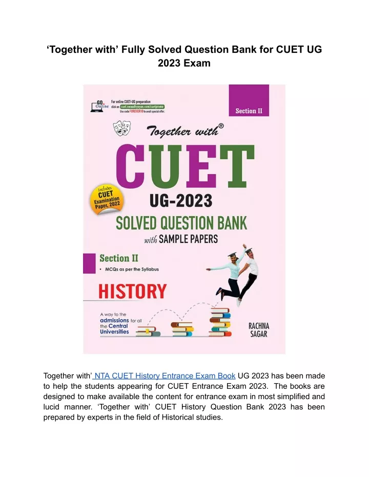 together with fully solved question bank for cuet