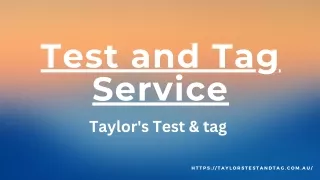 Testing and Tagging Adelaide | Taylor's Test & tag in Australia