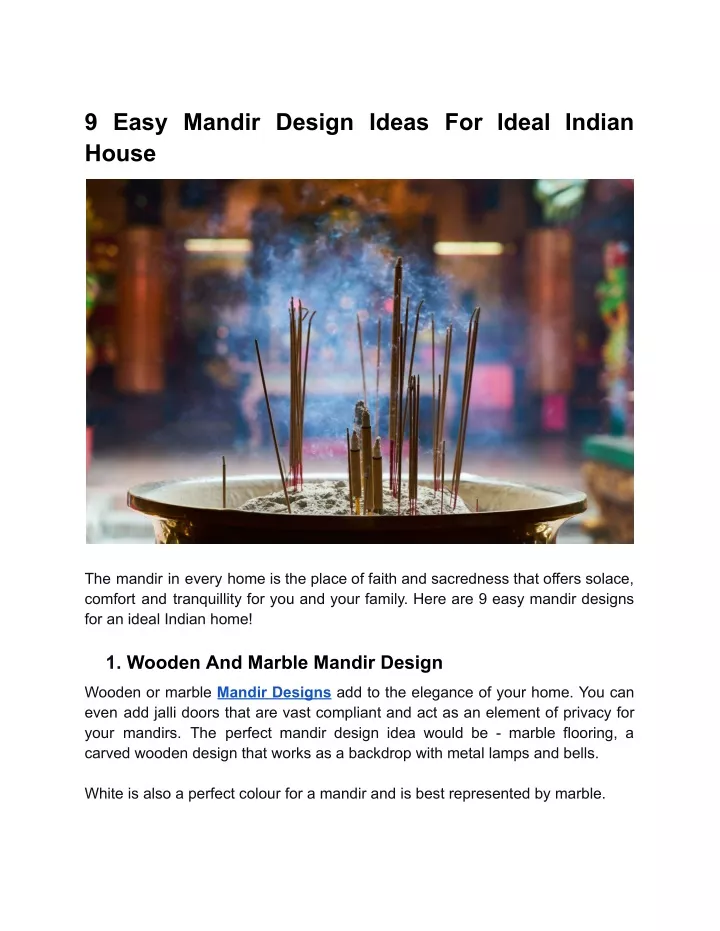 9 easy mandir design ideas for ideal indian house