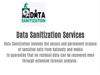 data sanitization services data sanitization