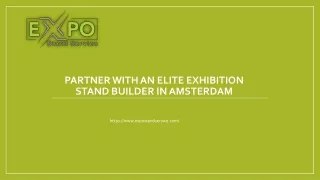 Exhibition stand design in Amsterdam