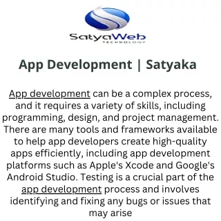 app development satyaka