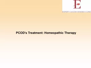 PCOD%u2019s Treatment Homeopathic Therapy