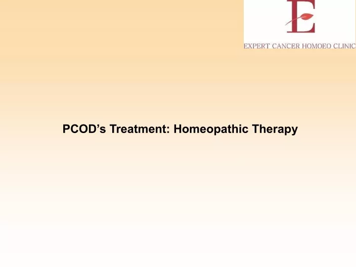 pcod s treatment homeopathic therapy