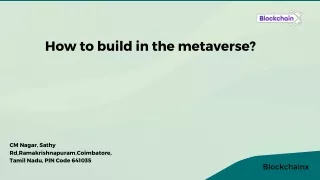 how to build in the metaverse