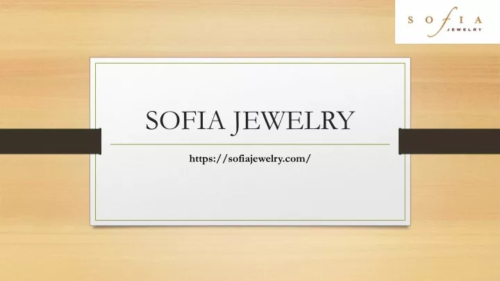 sofia jewelry