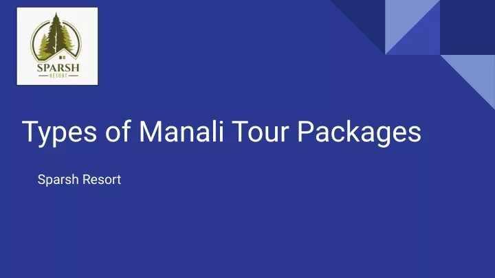 tour packages and its types