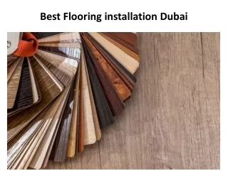 best flooring installation dubai