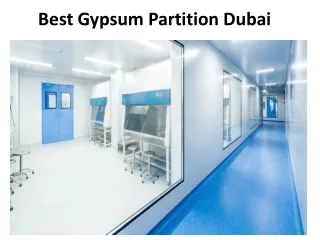best gypsum partition dubai