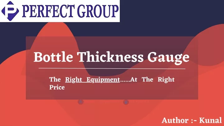 bottle thickness gauge the right equipment