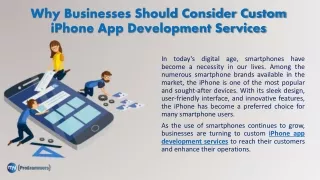 iPhone app development services