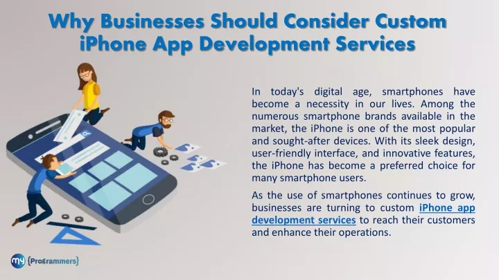 why businesses should consider custom iphone app development services