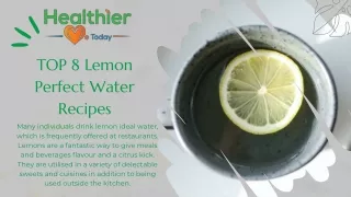 top 8 lemon perfect water recipes