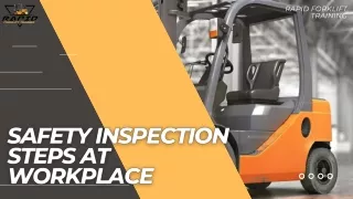 SAFETY INSPECTION STEPS AT WORKPLACE