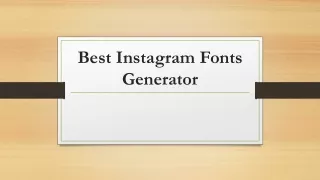 best instagram fonts generator