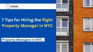 7 tips for hiring the right property manager