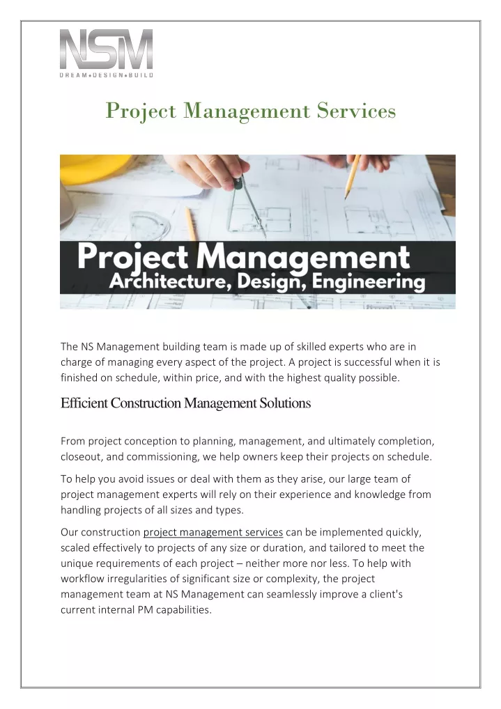 PPT - Project Management services PowerPoint Presentation, free ...