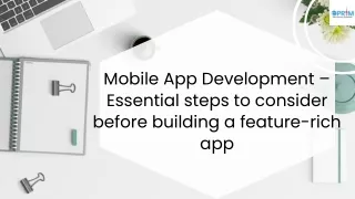 mobile app development essential steps