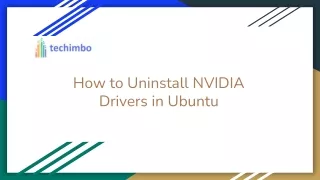 How to Uninstall NVIDIA Drivers in Ubuntu