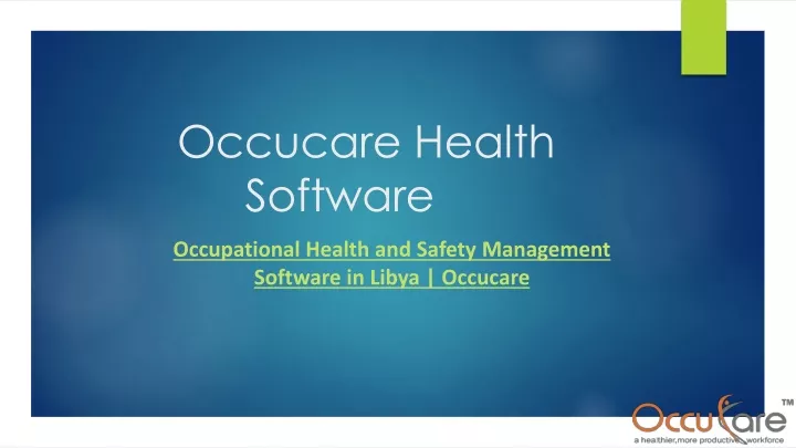 occucare health software