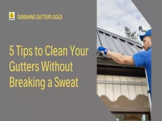 5 Tips to Clean Your Gutters Without Breaking a Sweat