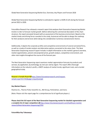 global next generation sequencing market size