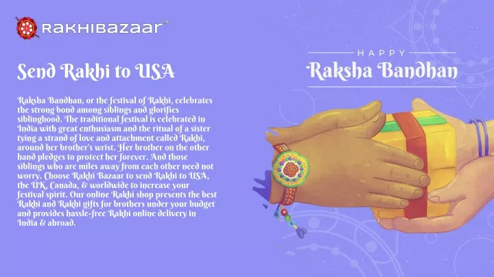 send rakhi to usa