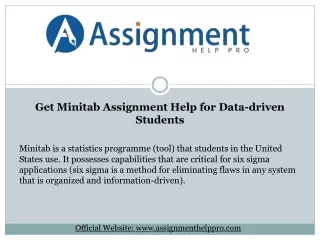 Get Minitab Assignment Help for Data-driven Students