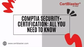 CompTIA Security  Certification All You Need to Know