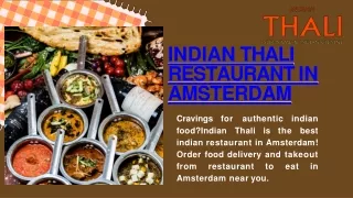 indian thali restaurant in amsterdam