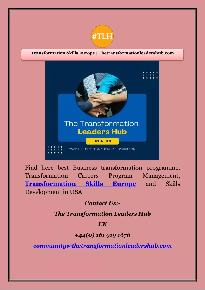 transformation skills europe