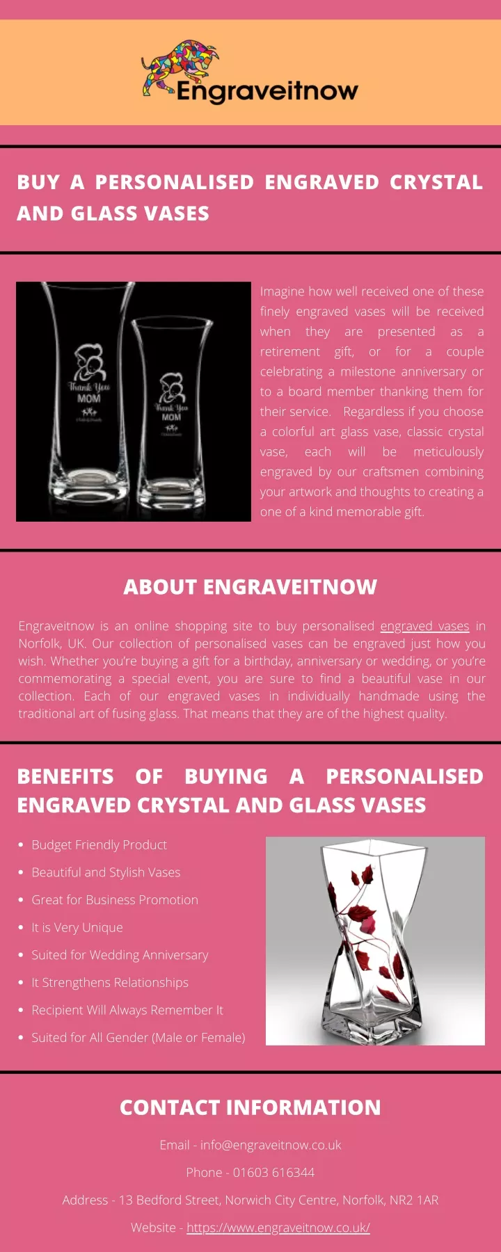 buy a personalised engraved crystal and glass