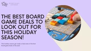 The Best Board Game Deals to Look Out for This Holiday Season!