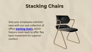 stacking chairs