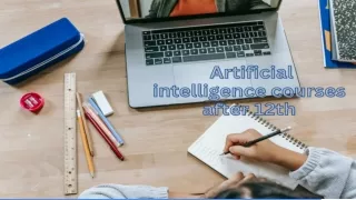Artificial intelligence courses after 12th