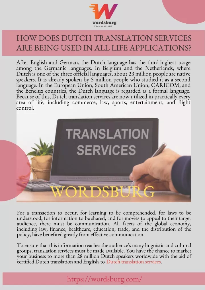 how does dutch translation services are being