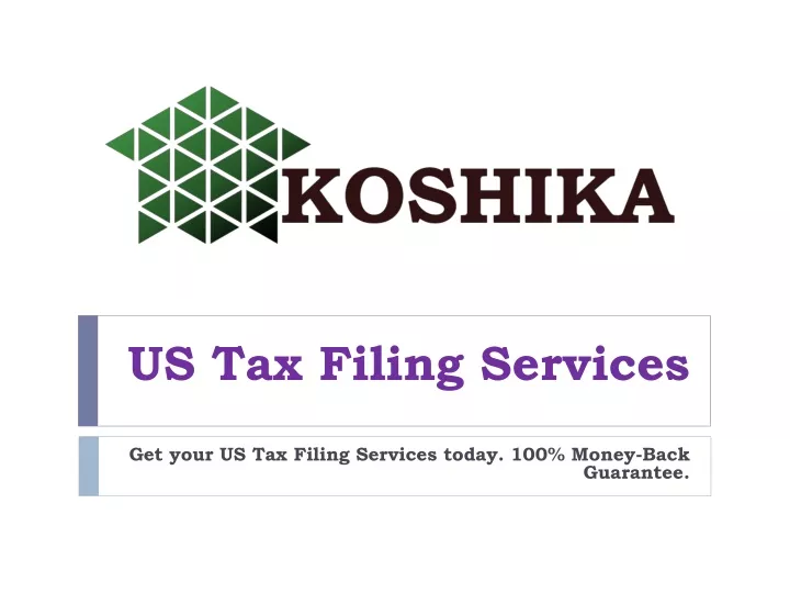 us tax filing services