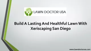 Build A Lasting And Healthful Lawn With Xeriscaping San Diego