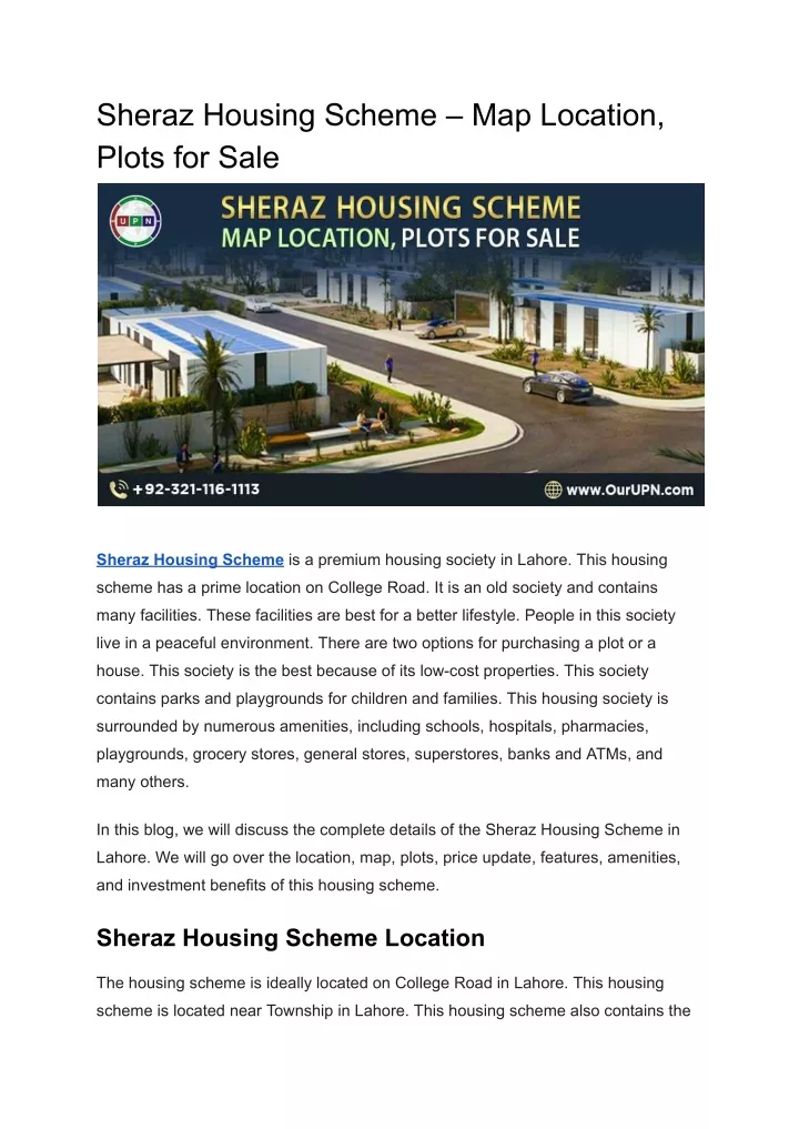 sheraz housing scheme map location plots for sale