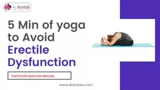 5 min yoga For Erectile Dysfunction