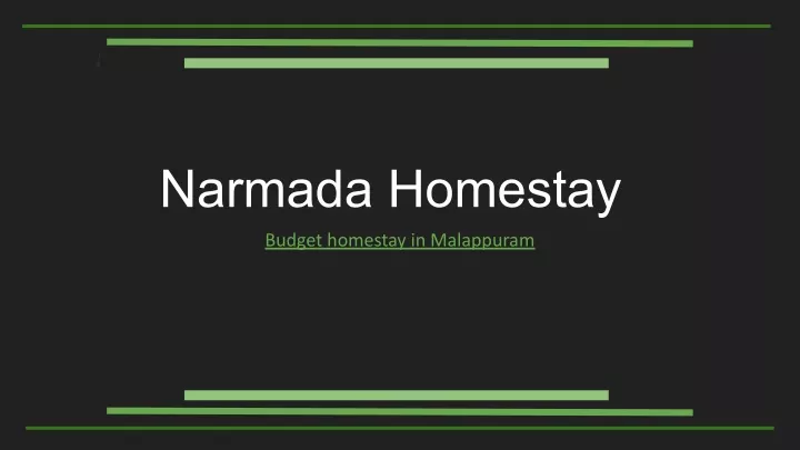 narmada homestay