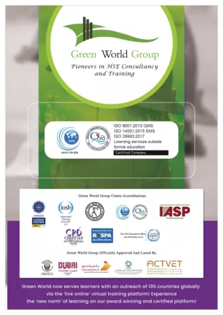 Green World Group: Your One-Stop Solution for Top-Quality Health & Safety