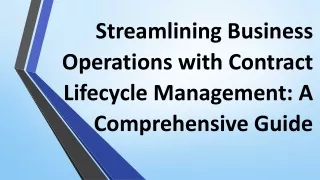 streamlining business operations with contract