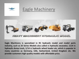 RC Hydraulic Model and Model Parts in China