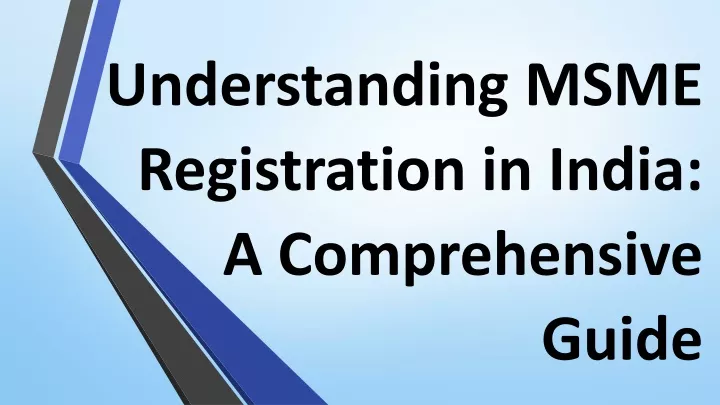 understanding msme registration in india