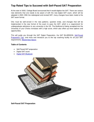 top rated tips to succeed with self paced