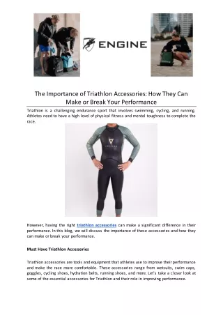 The Importance of Triathlon Accessories