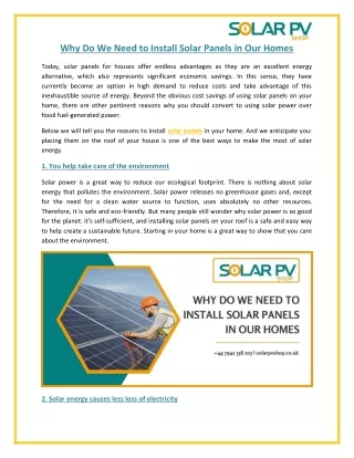 Solar PV Shop