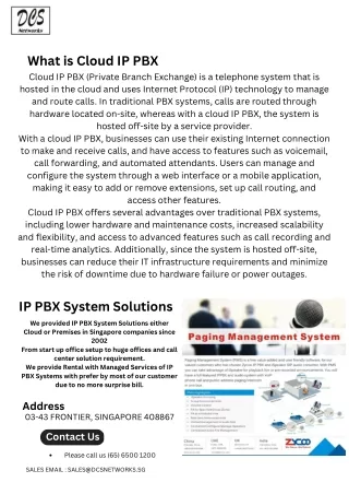 Cloud IP PBX