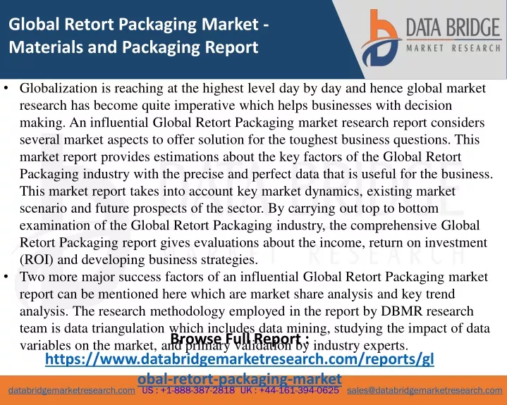 global retort packaging market materials